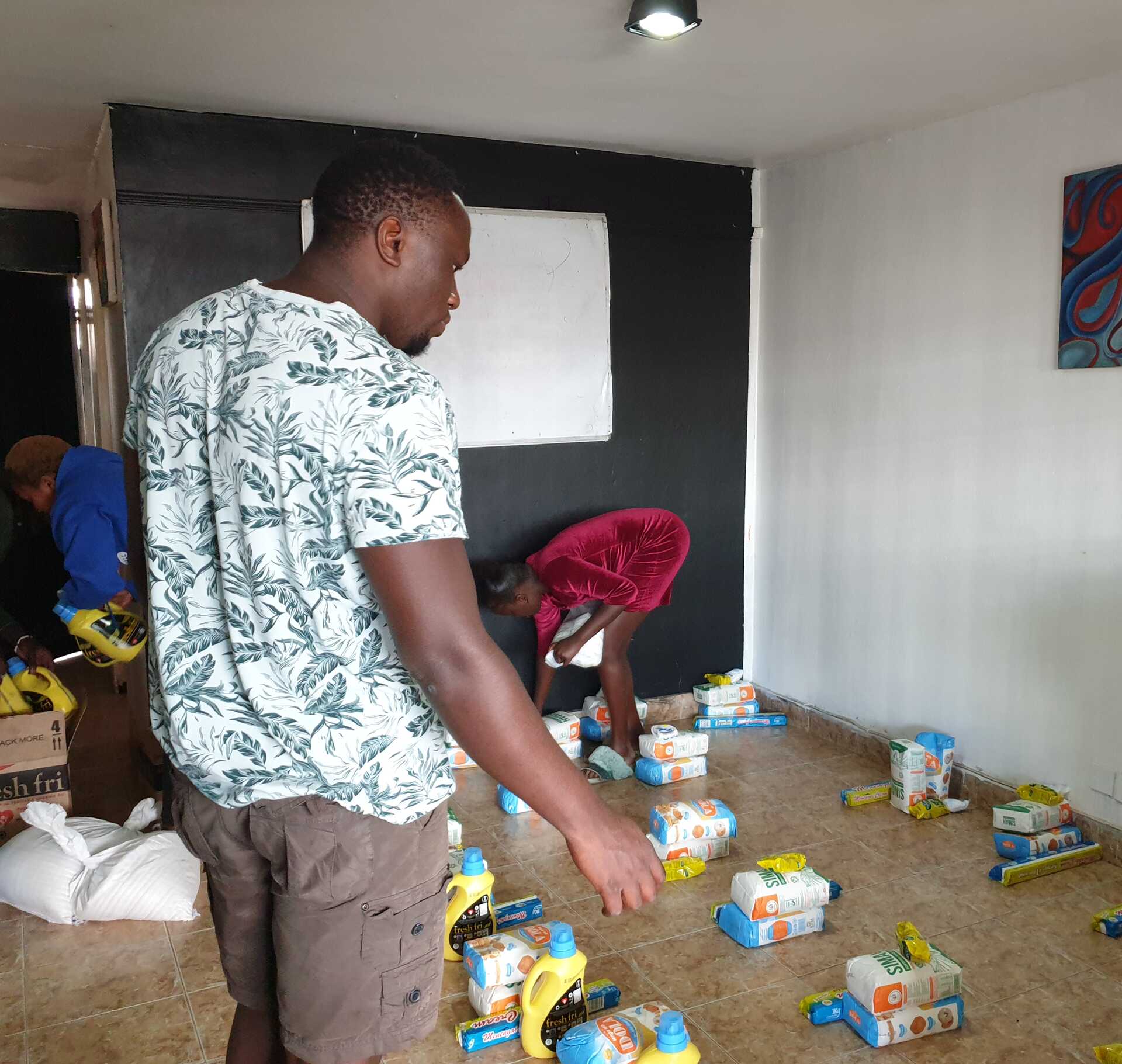 Food distribution to families